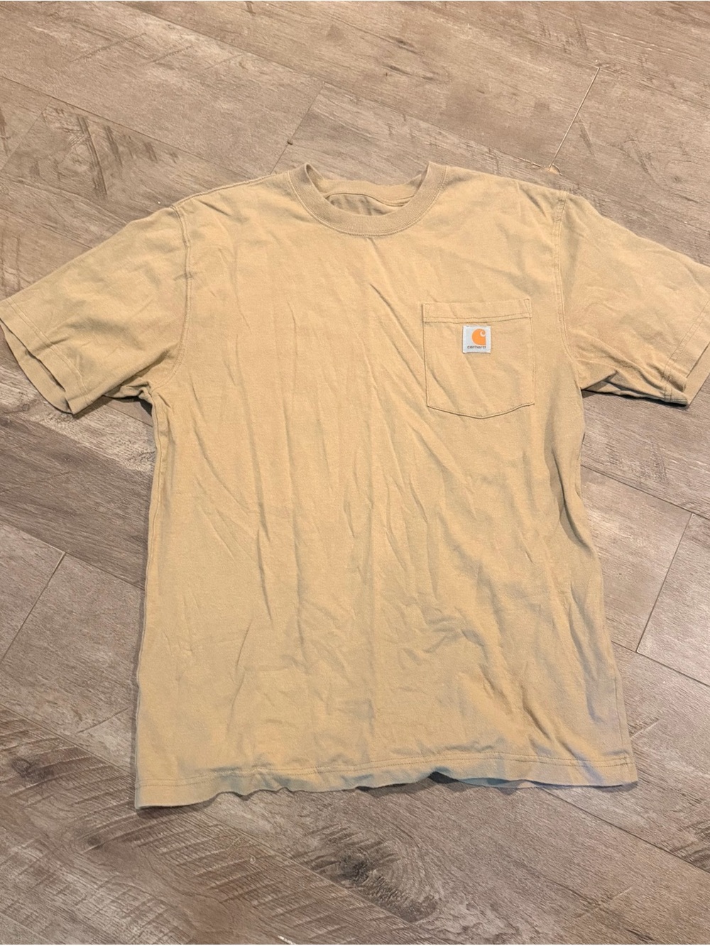 Carhartt Men’s Short Sleeve Pocket T-Shirt — Tan